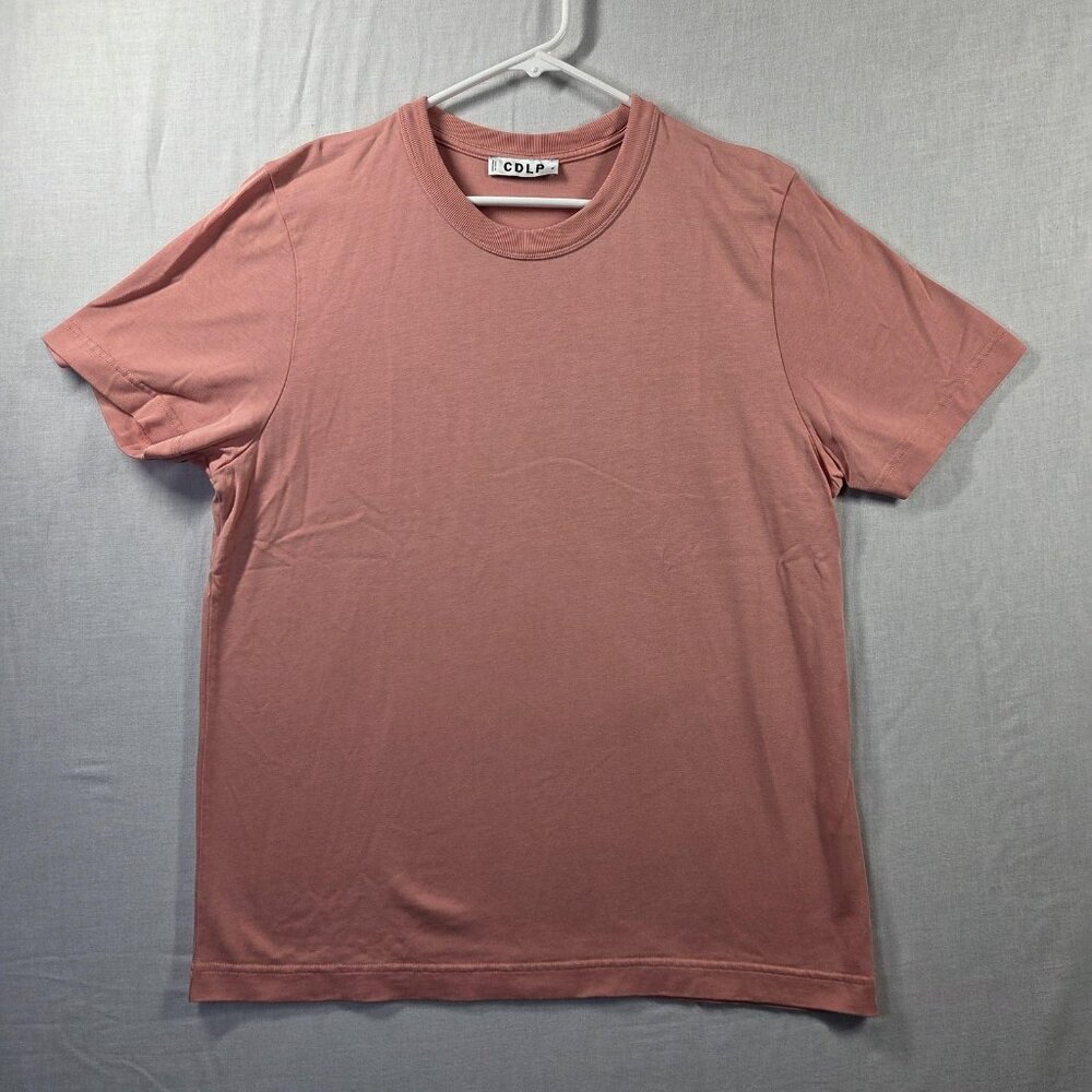 CDLP Heavyweight T Shirt Mens Pink Blue Short Sleeve Lyocell Blend Casual Adult